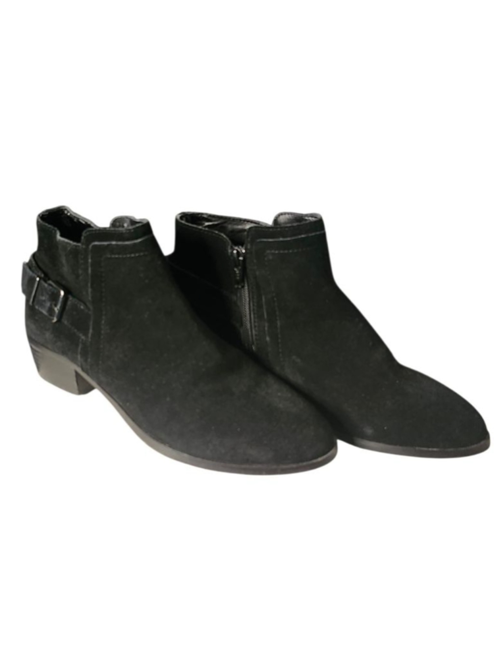 Women's Gianni Bini Black Suede Ankle Boots Booties 6.5